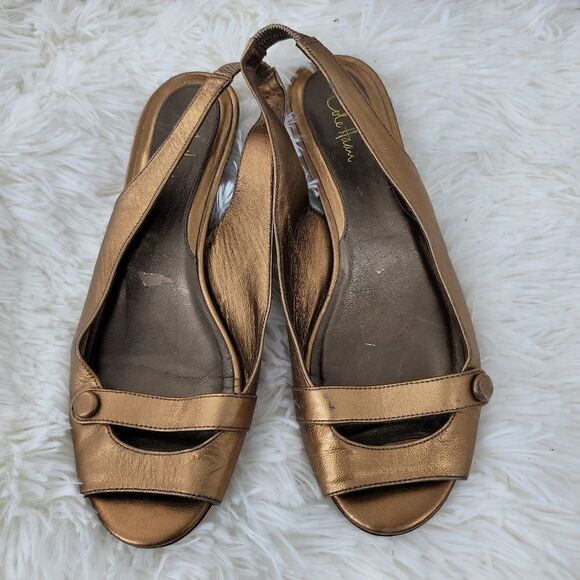 Cole haan micro wedge copper bronze sandals - Picture 5 of 8